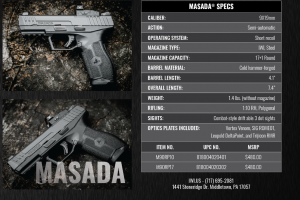 IWI MASADA 9MM OPTICS PLATFORM / REQUIRES PROGRAM VERIFICATION