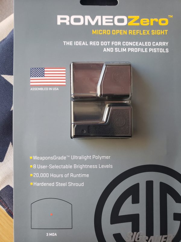 SIG SAUER ROMEO ZERO REFLEX 3MOA BLK SOR01300 FREE SHIPPING