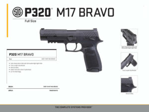 SIG SAUER M17 BRAVO LE VERSION 2 X 21 / 1 X 17